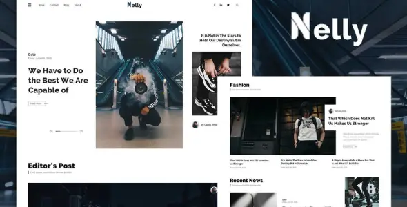 Nelly – Blog &amp; Magazine Elementor Template Kit