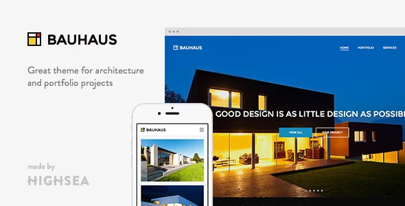 Bauhaus – Architecture &amp; Portfolio WordPress Theme