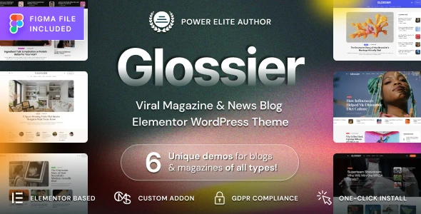 Glossier – Newspaper &amp; Viral Magazine WordPress Theme
