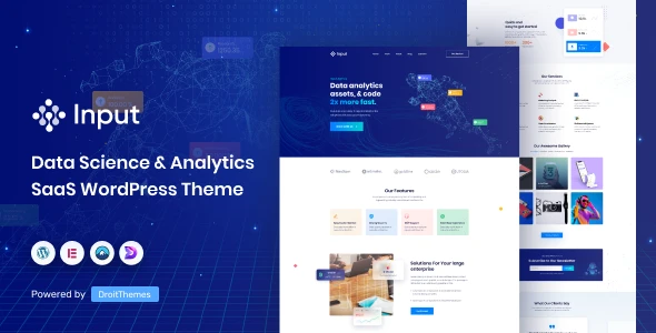 Input – Data Science &amp; Analytics SaaS WordPress Theme