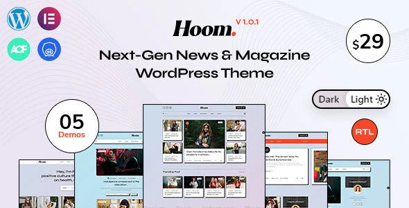 Hoom – News &amp; Magazine WordPress Theme