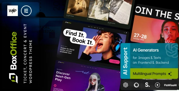 BoxOffice – Ticket, Concert &amp; Event WordPress Theme