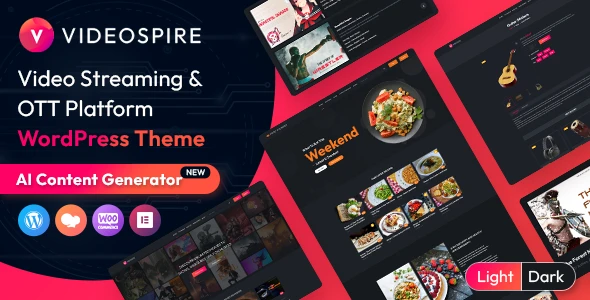 OTT Platform &amp; Video Streaming WordPress Theme with AI