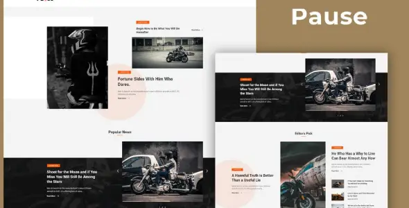 Pause – Blog &amp; Magazine Elementor Template Kit
