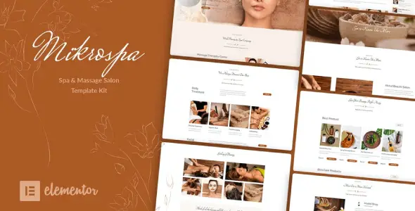 Mikrospa – Spa &amp; Massage Elementor Template Kit
