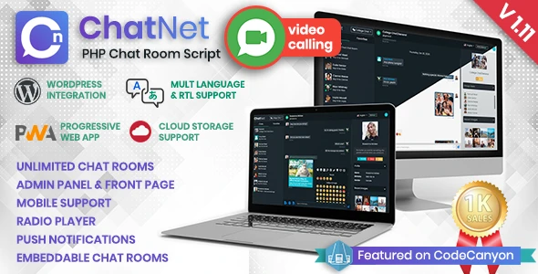 ChatNet – PHP Chat Room &amp; Private Chat Script