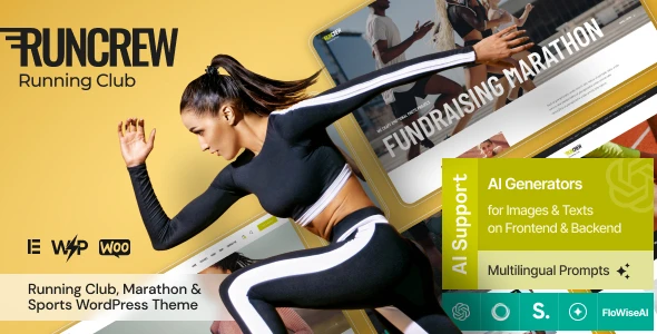 RunCrew | Running Club, Marathon &amp; Sports WordPress Theme