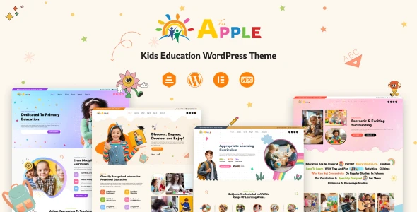 AforApple – Kids Education &amp; LMS WordPress Theme