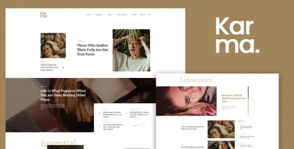 Karma – Blog &amp; Magazine Elementor Template Kit
