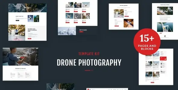 Drone Media – Aerial Photography &amp; Videography Elementor Template Kit