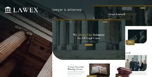 Lawex – Lawyer &amp; Attorney Elementor Template Kit