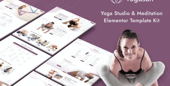 Yogasan – Yoga Studio &amp; Meditation Elementor Template Kit