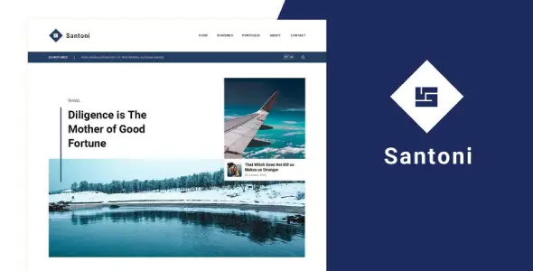 Santoni – Blog &amp; Magazine Elementor Template Kit