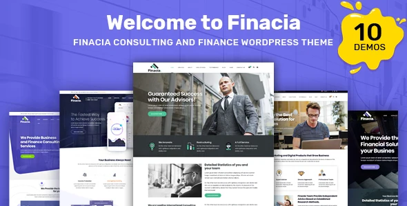 Finacia – Finance &amp; Business WordPress Theme