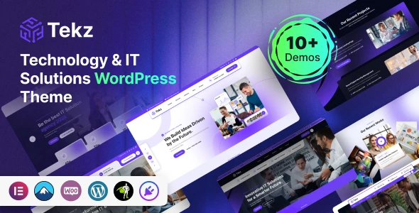 Tekz – Technology &amp; IT Solutions WordPress Theme