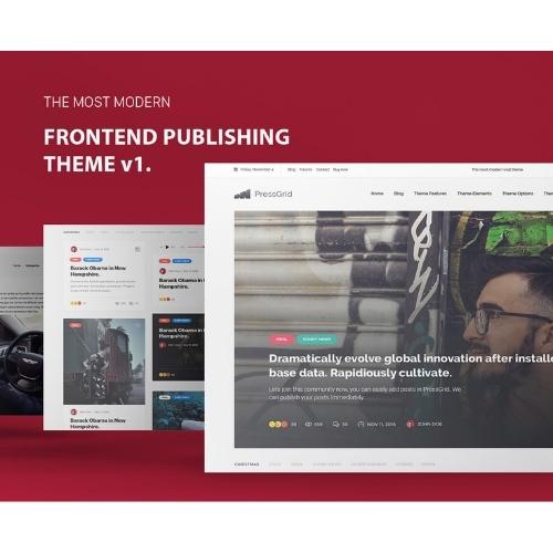PressGrid Frontend Publish Reaction &amp; Multimedia