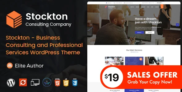 Stockton – Business &amp; Financial Consulting WordPress Theme