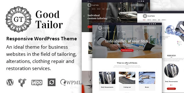 Good Tailor – Fashion &amp; Tailoring Services WordPress Theme