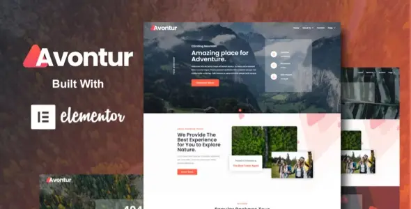Avontur – Modern Tour &amp; Travel Elementor Template Kit