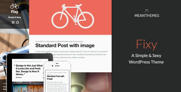 Fixy: A Simple &amp; Sexy WordPress Theme