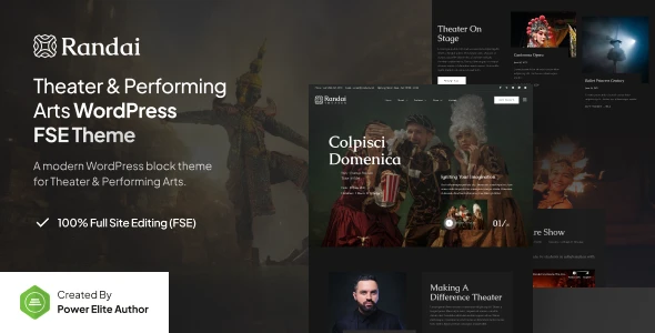 Randai – Theater Entertainment &amp; Performing Arts FSE WordPress Theme