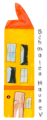 Logo schmales Haus mit weißem Hintergrund Logo schmales Haus mit weißem Hintergrund